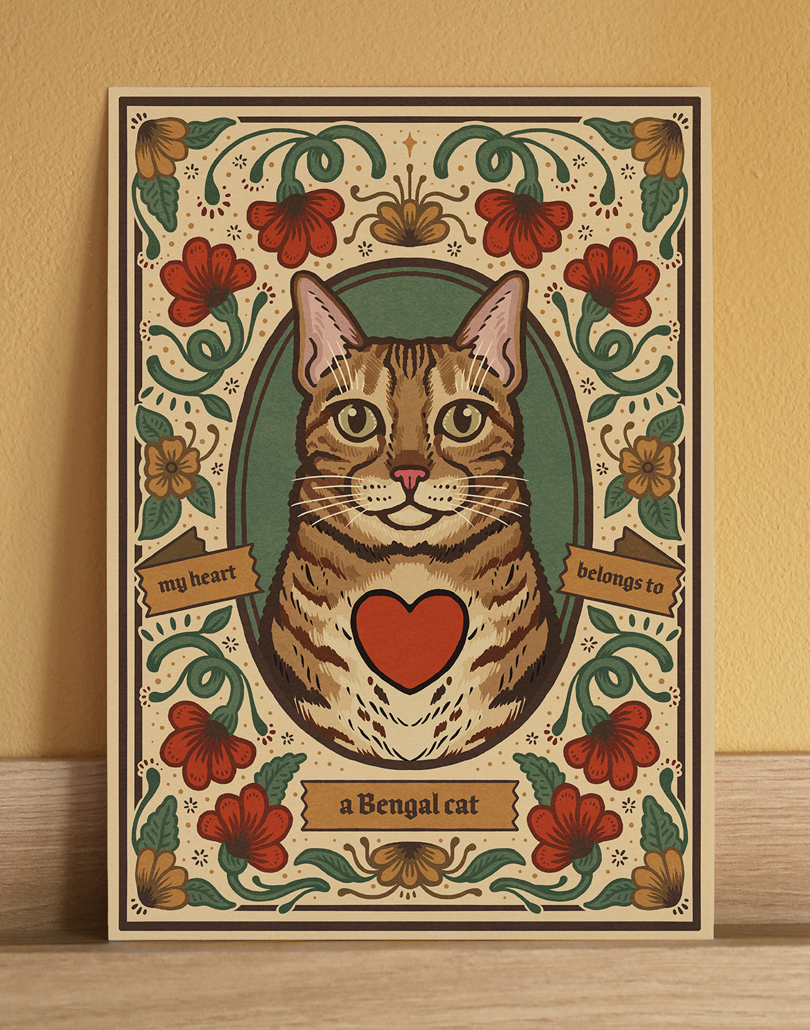 Bengal Cat Art Print