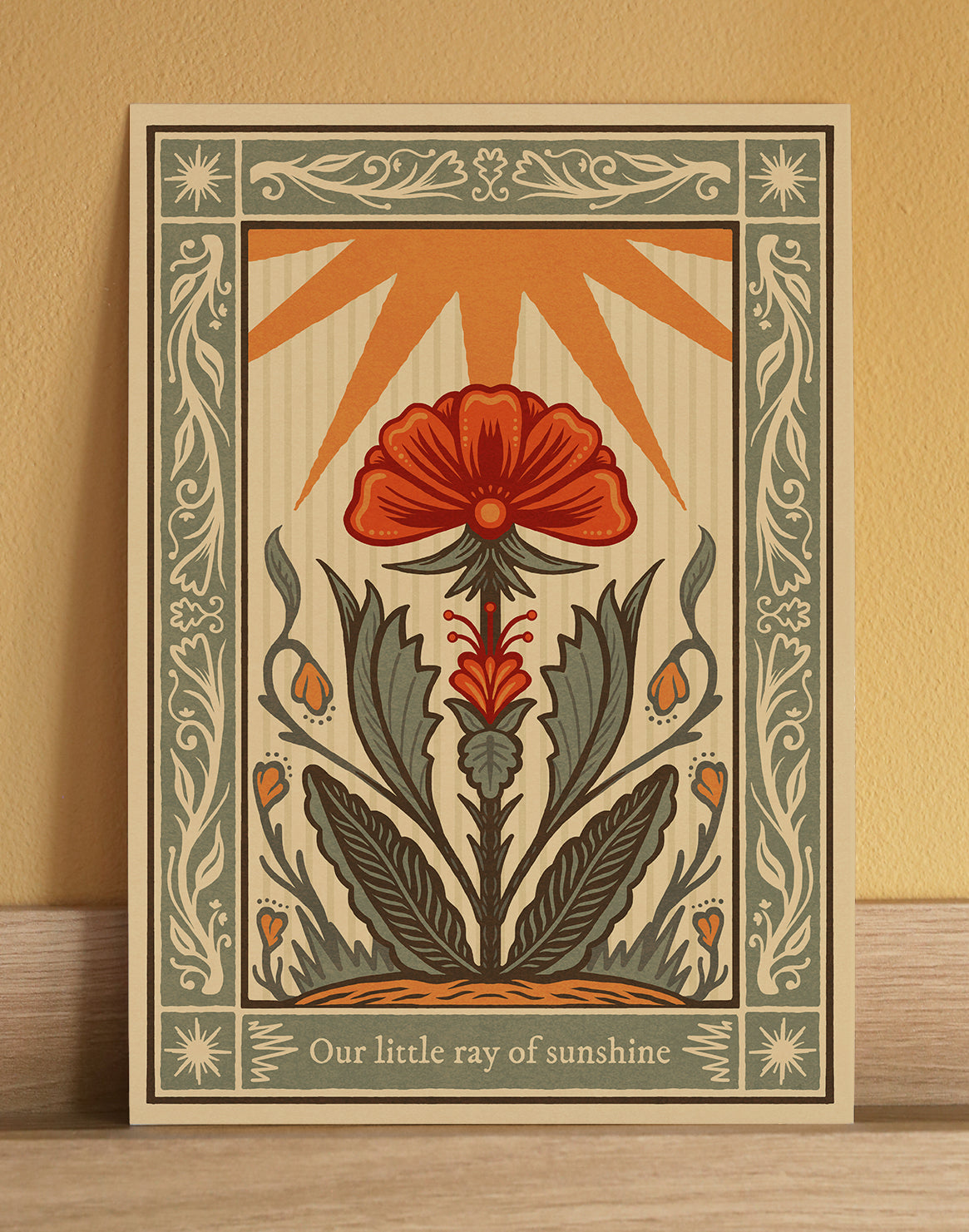 Our Little Ray of Sunshine Nursery Art Print