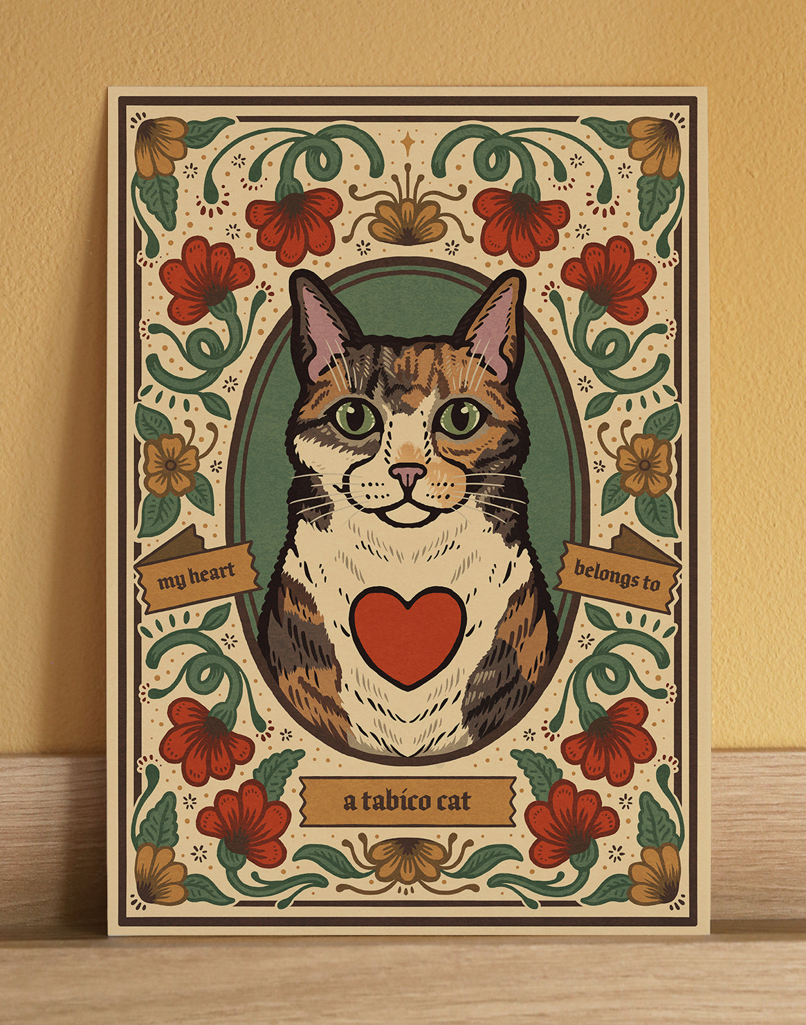 Tabico Cat Art Print