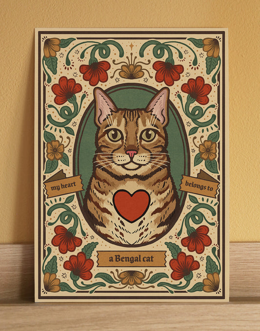 Bengal Cat Art Print