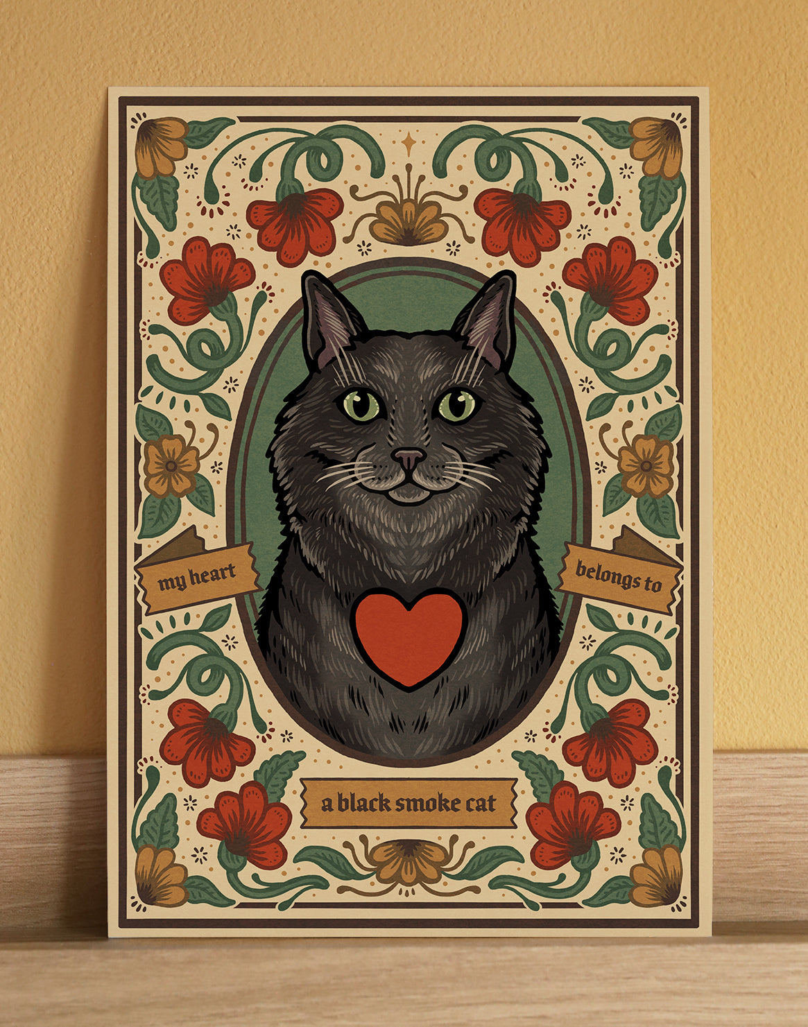 Black Smoke Cat | Fine Art Print