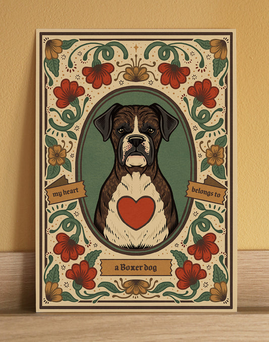 Boxer Dog | Fine Art Print | Brindle
