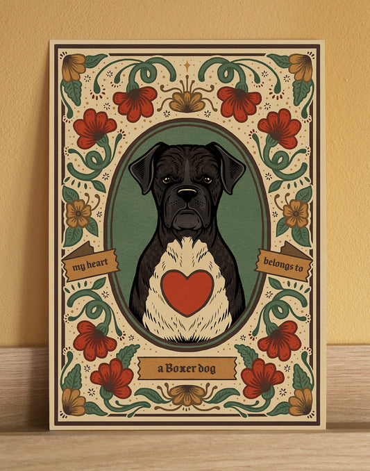 Boxer Dog | Fine Art Print | Reverse Brindle