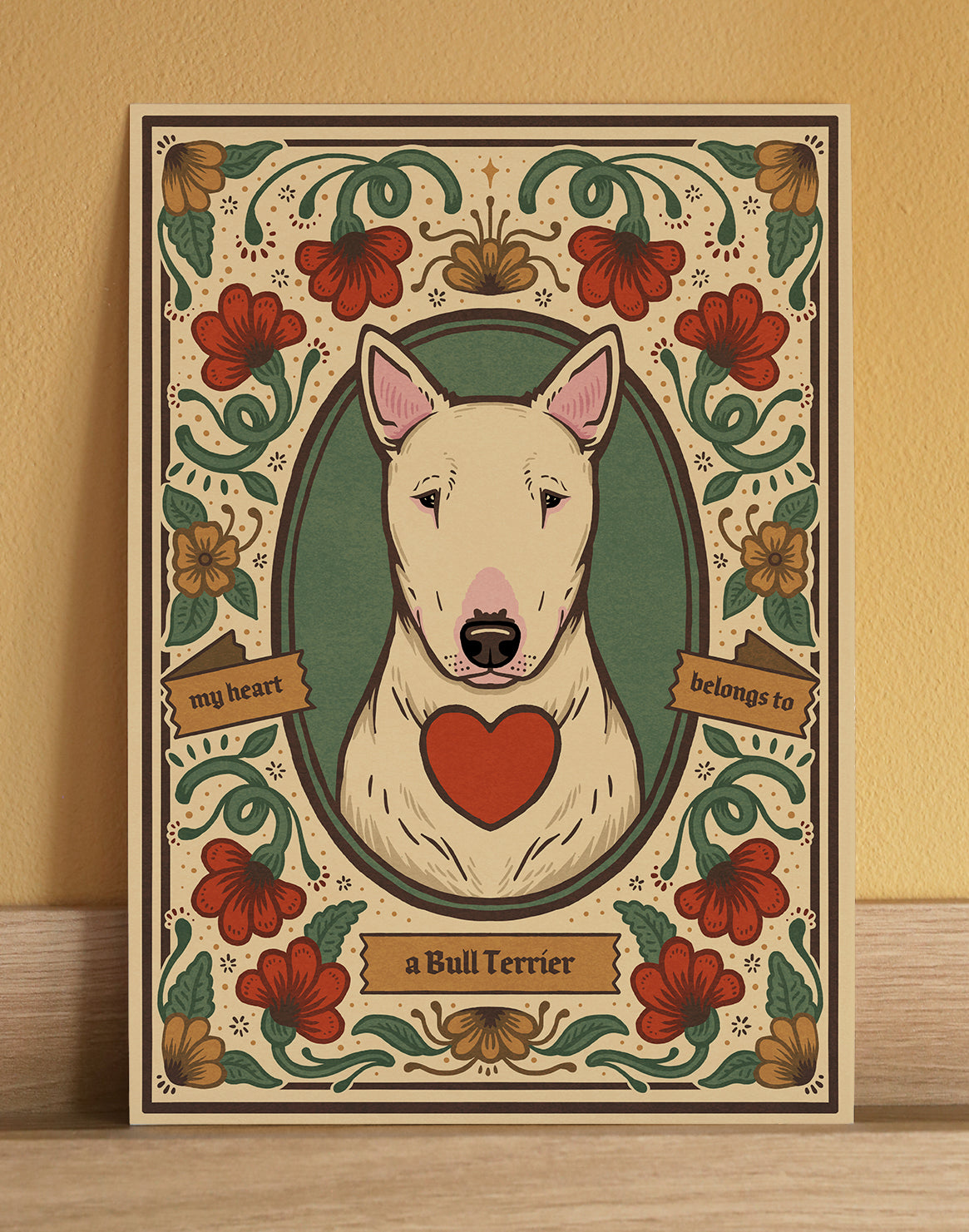 Bull Terrier | Fine Art Print | White