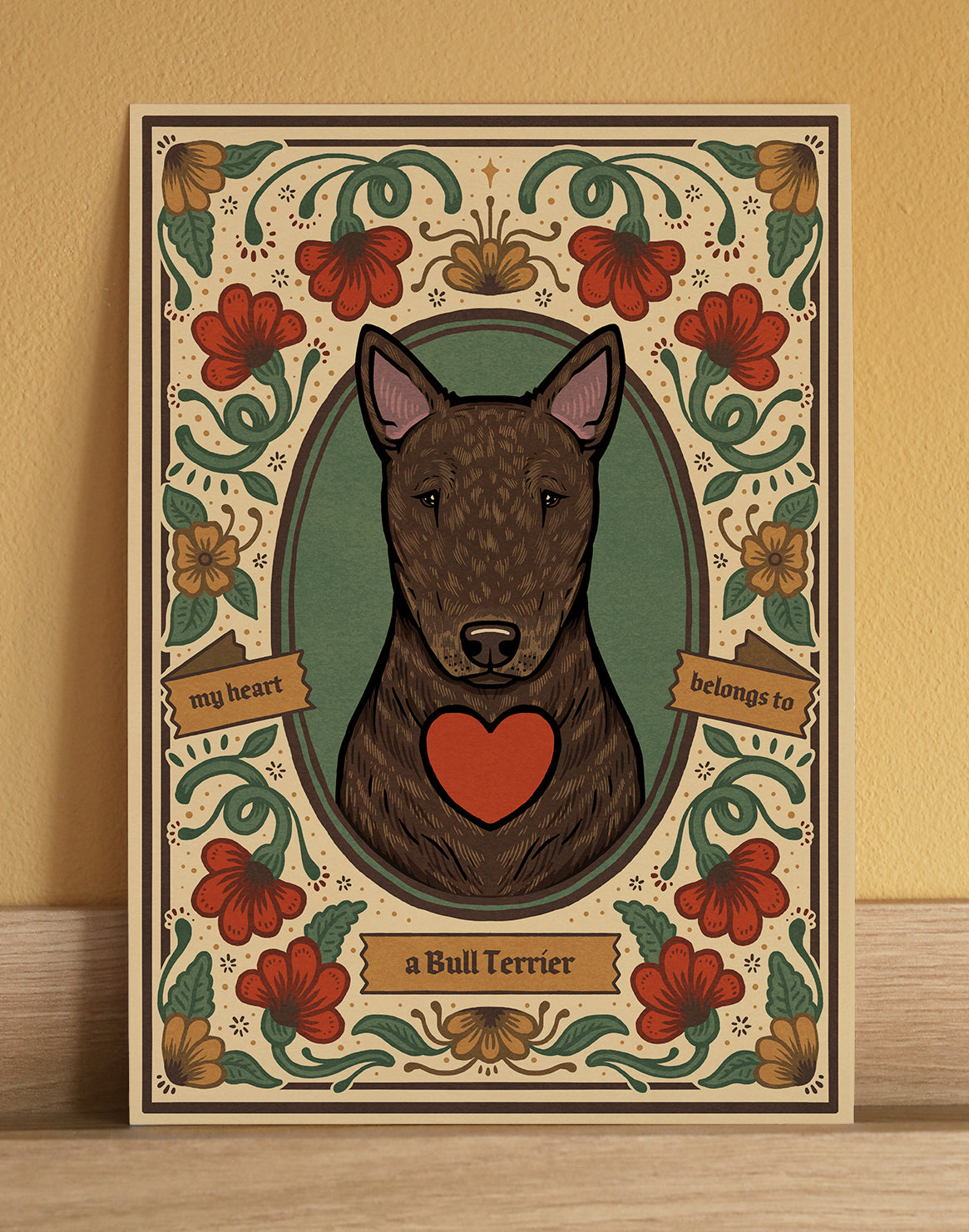 Bull Terrier | Fine Art Print | Brindle