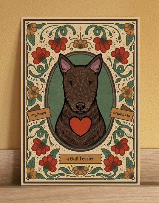 Bull Terrier | Fine Art Print | Brindle