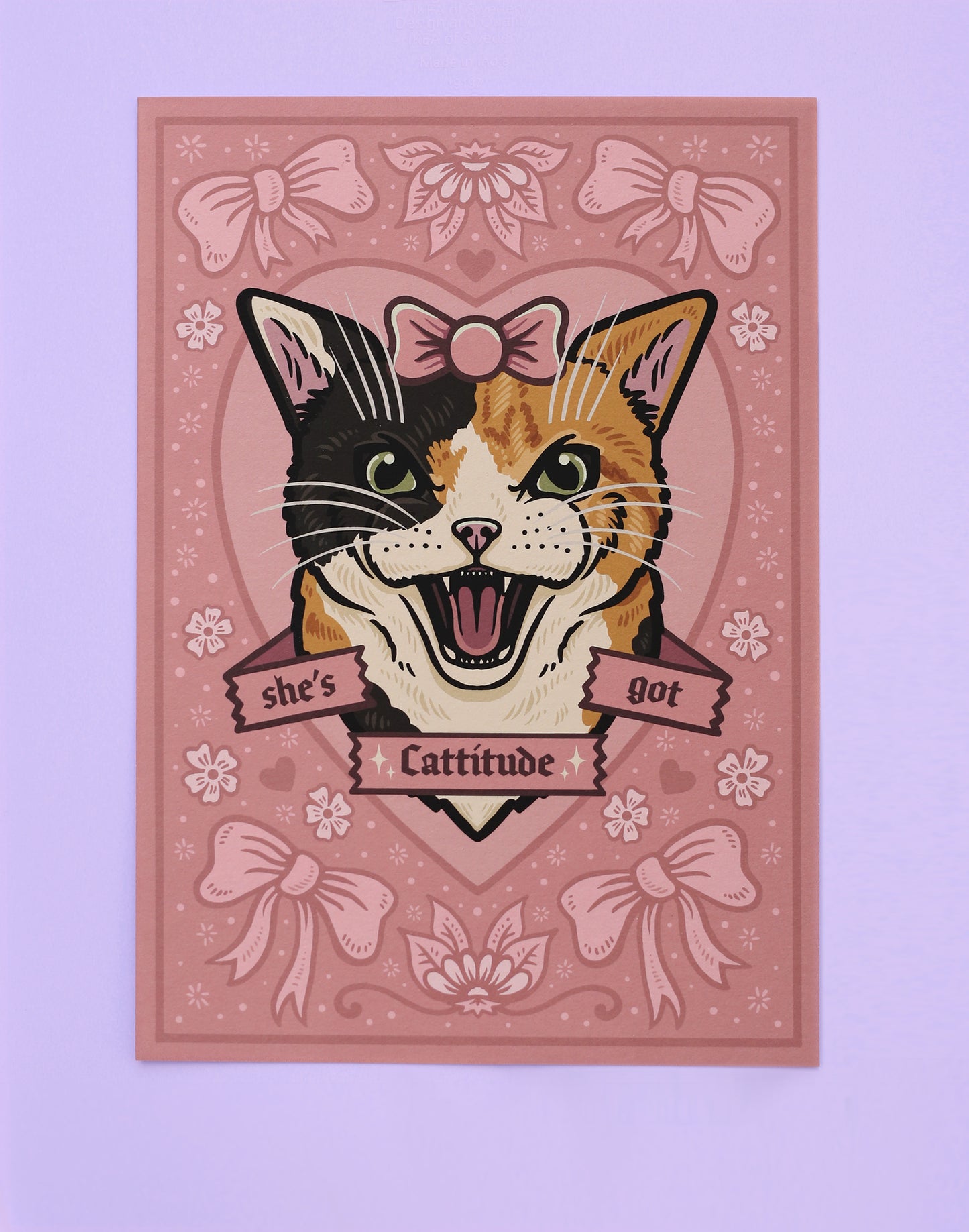 She's Got Cattitude | Calico Cat | Fine Art Print