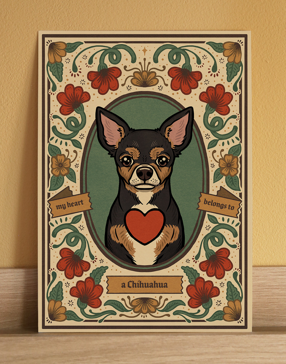 Chihuahua | Fine Art Print | Tri-Colour