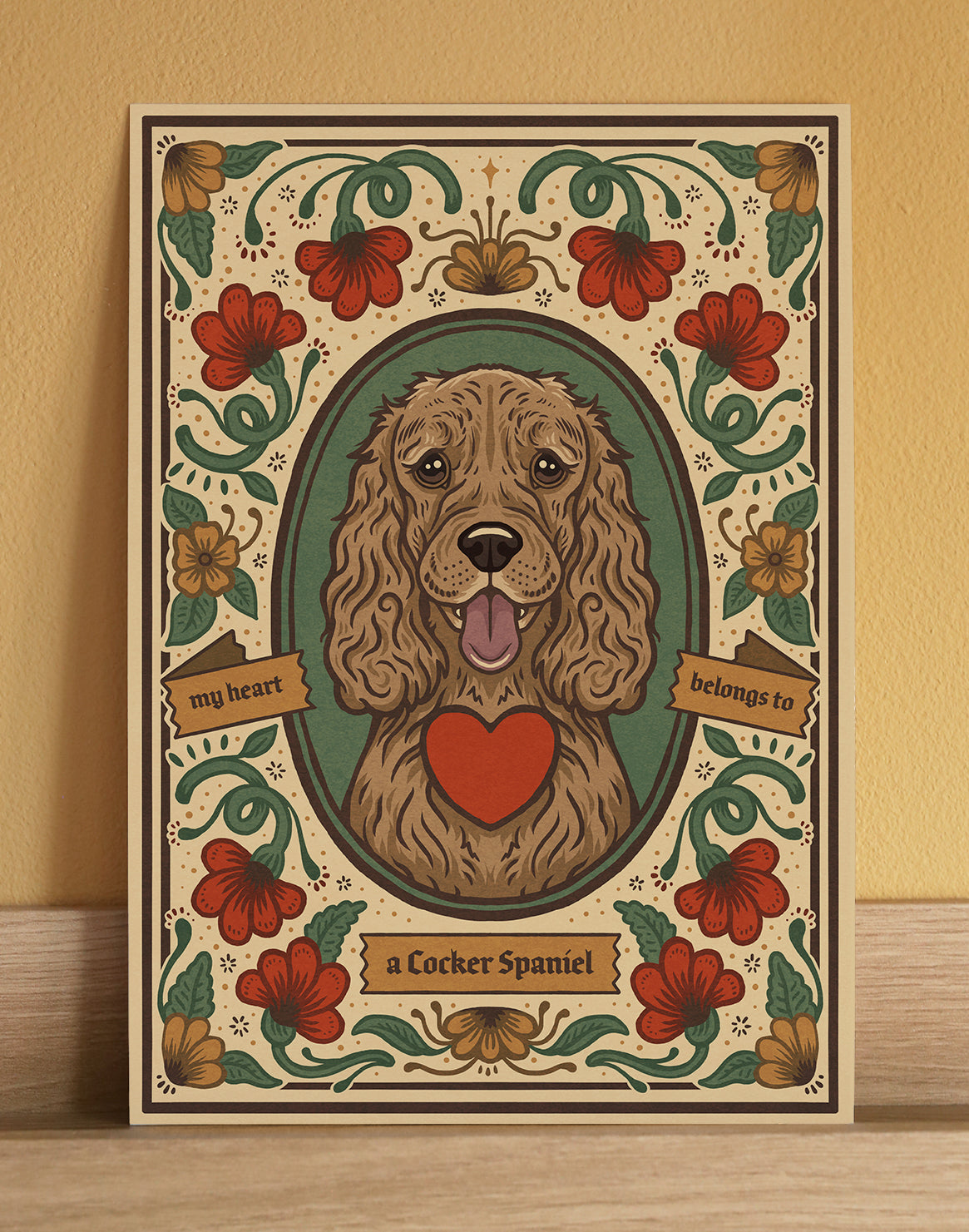 Cocker Spaniel | Fine Art Print | Golden