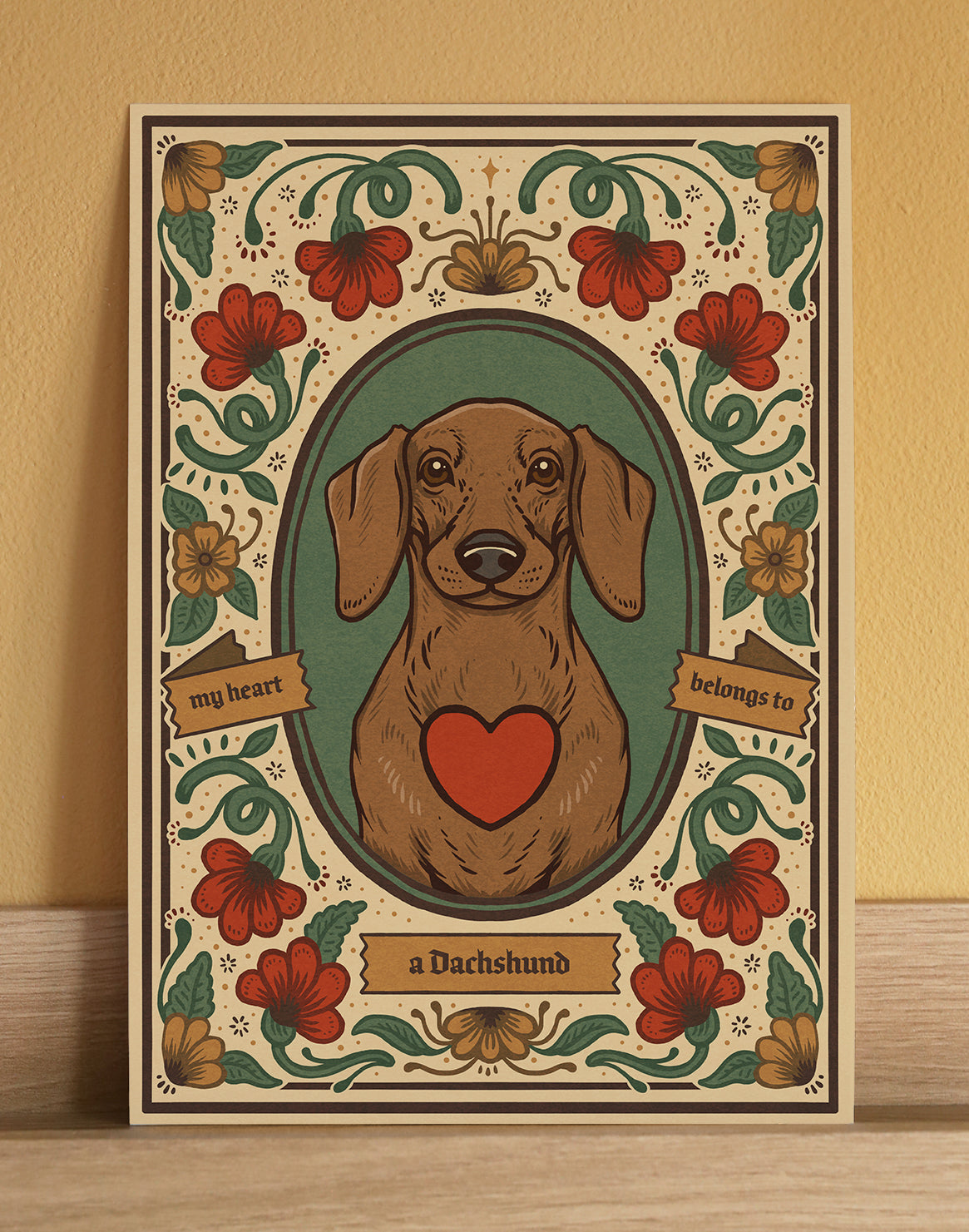 Dachshund | Fine Art Print | Tan