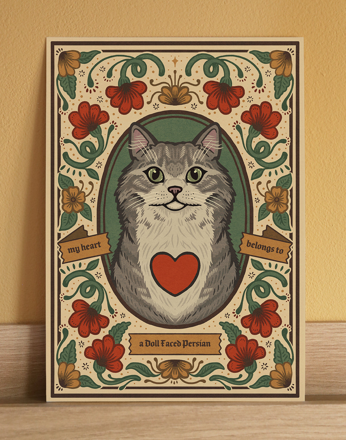 Doll Faced Persian Cat Art Print
