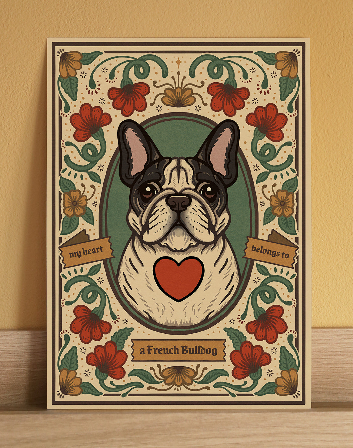 French Bulldog | Fine Art Print | Piebald