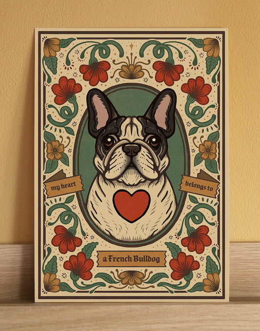 French Bulldog | Fine Art Print | Piebald