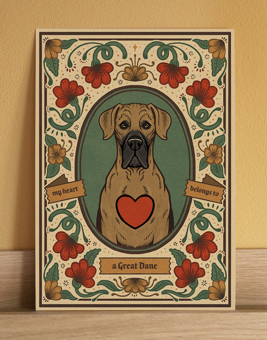 Great Dane | Fine Art Print | Fawn