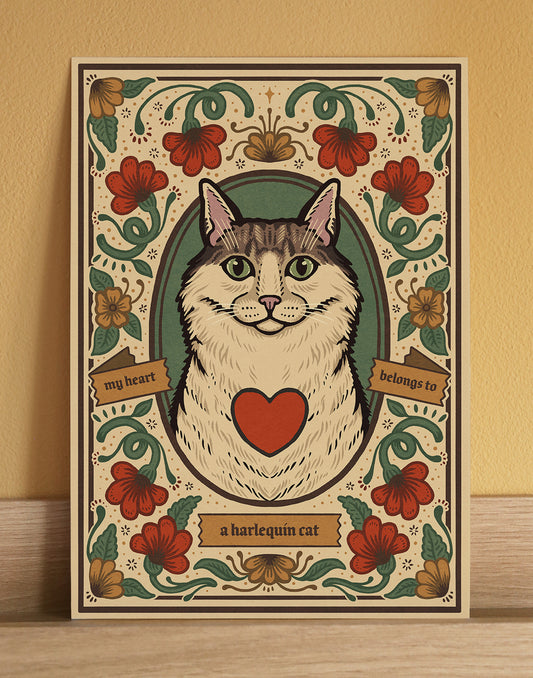 Long Haired Harlequin Cat | Fine Art Print