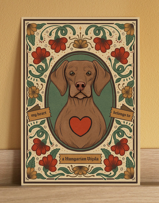 Hungarian Vizsla | Fine Art Print |