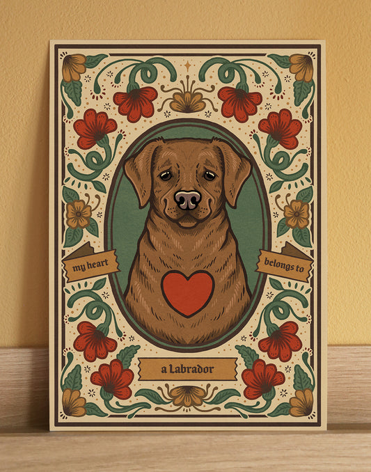 Fox Red Labrador Art Print