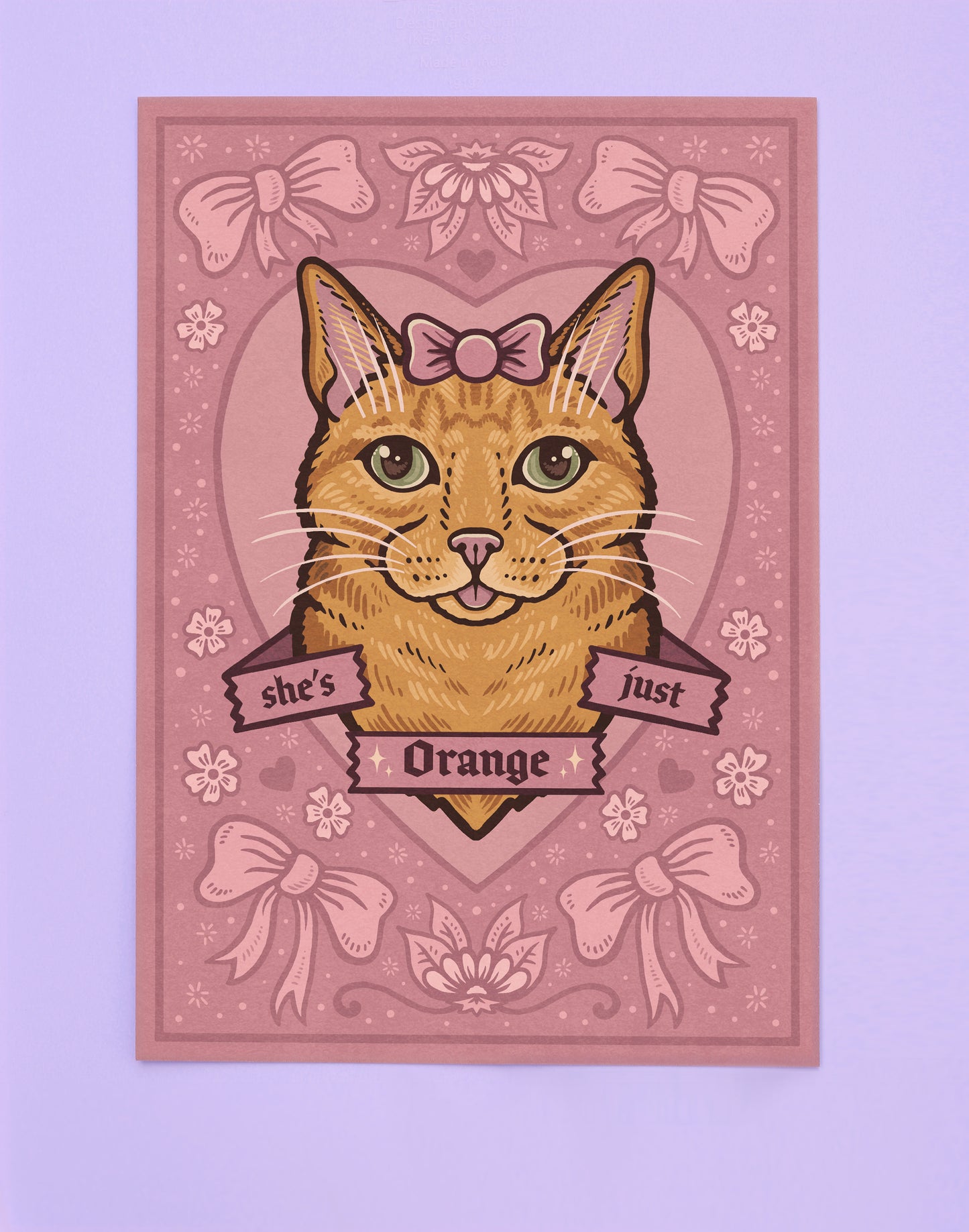She's Just Orange | Orange Cat | Fine Art Print