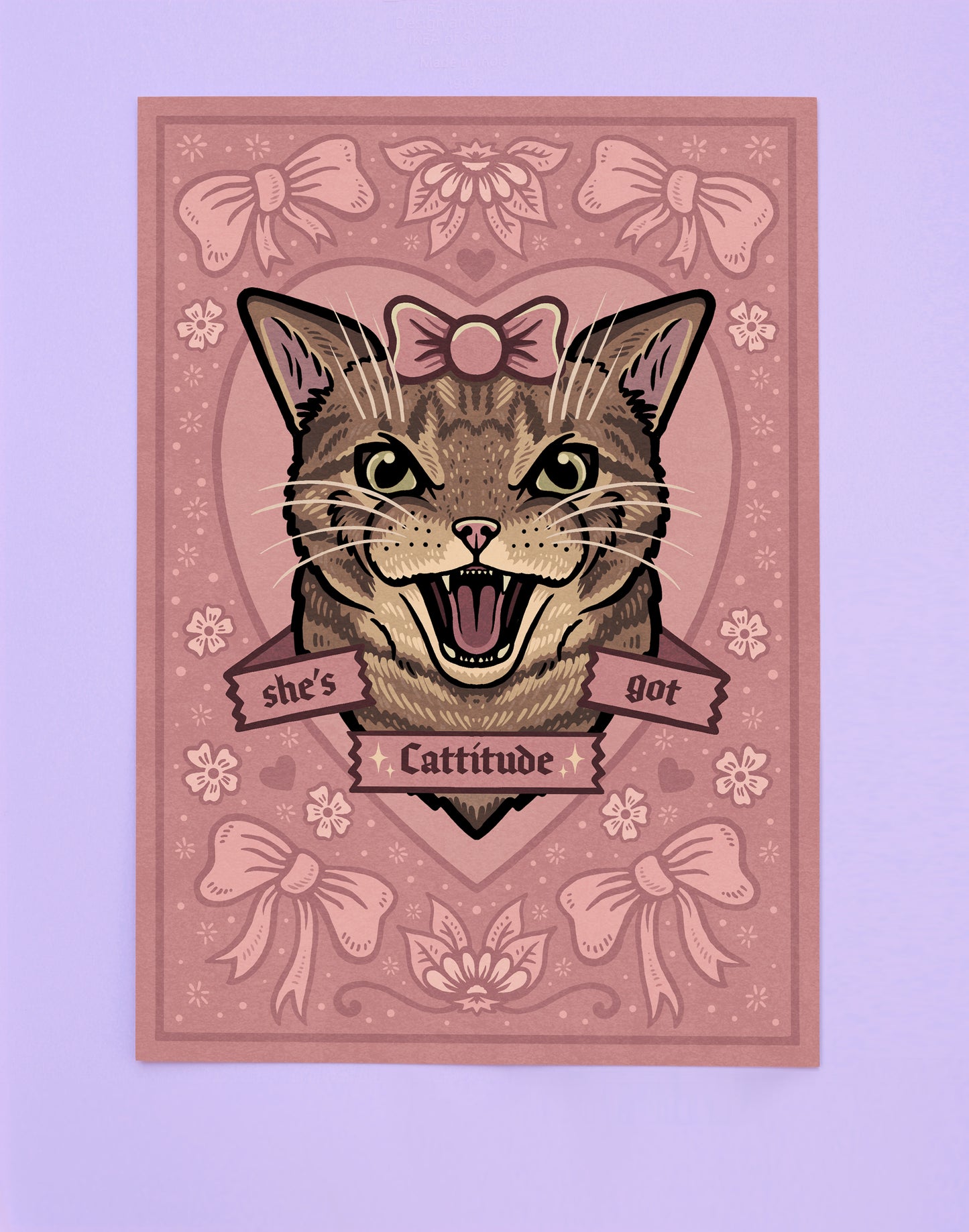 She's Got Cattitude | Tabby Cat | Fine Art Print