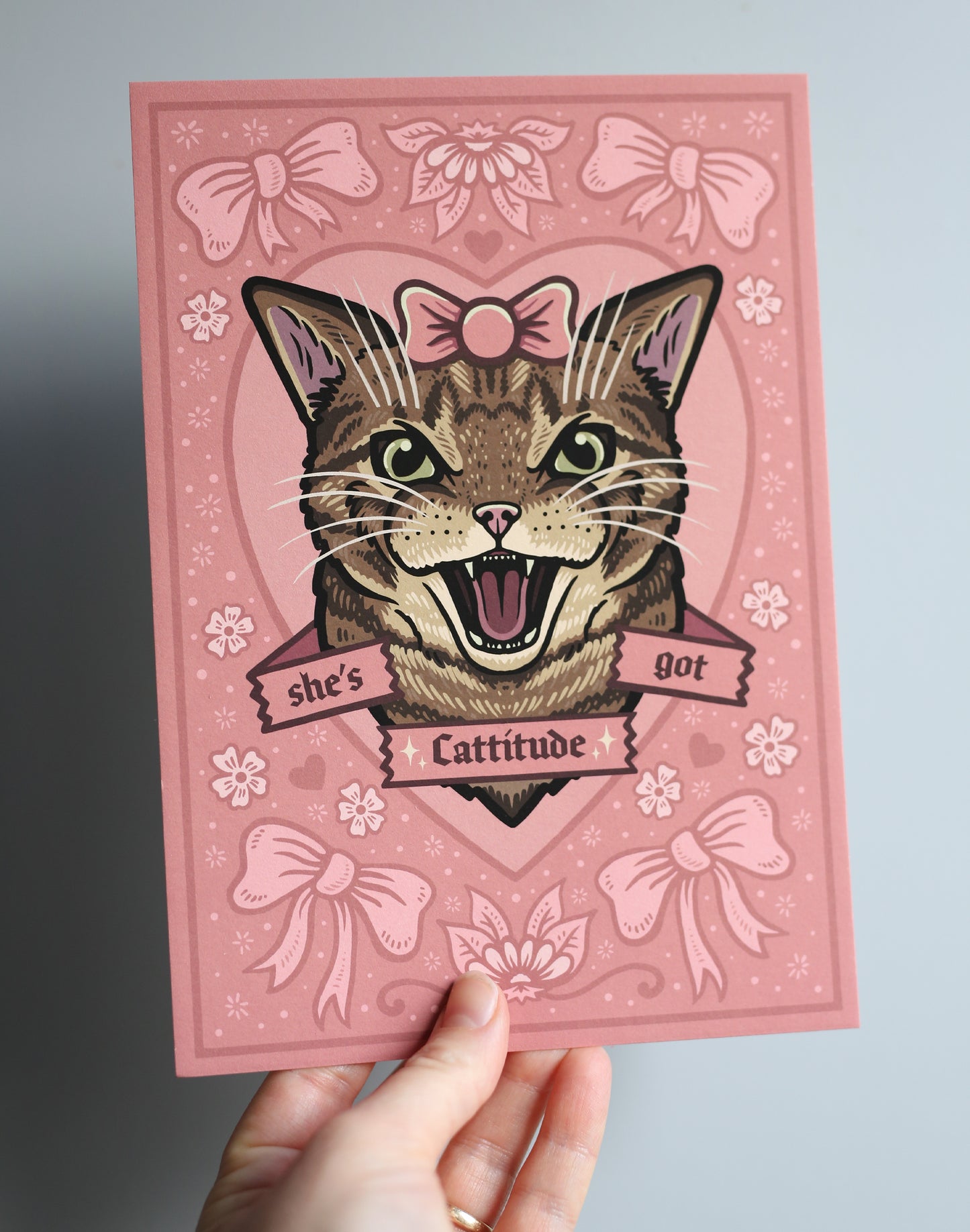 She's Got Cattitude | Tabby Cat | Fine Art Print