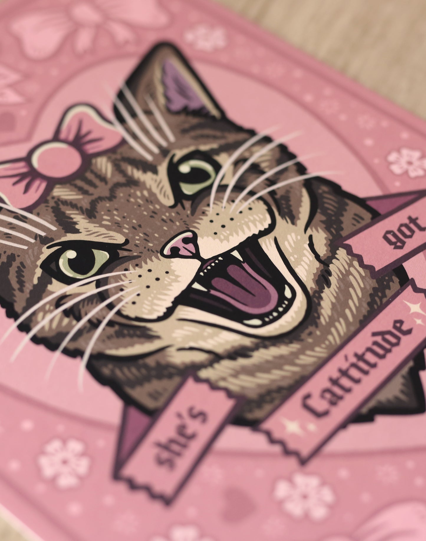 She's Got Cattitude | Tabby Cat | Fine Art Print
