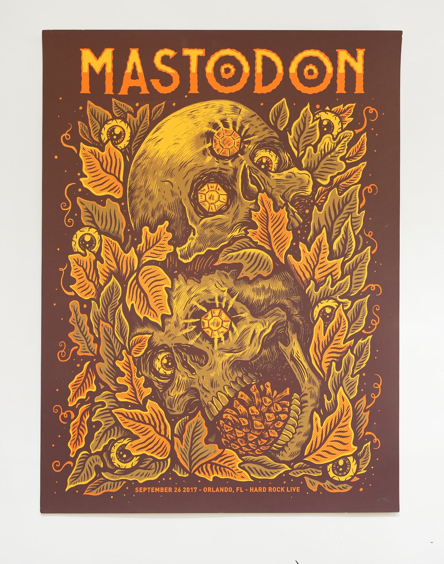Mastodon | Officially Licenced | 2017 Florida - Hard Rock | Damaged