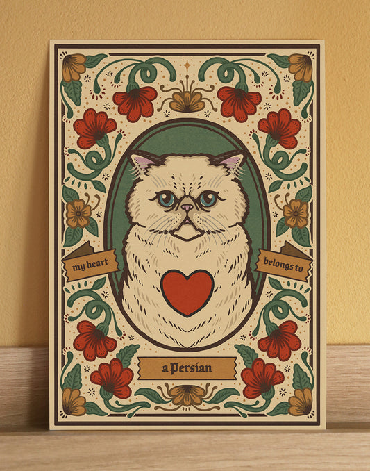 Persian Cat Art Print