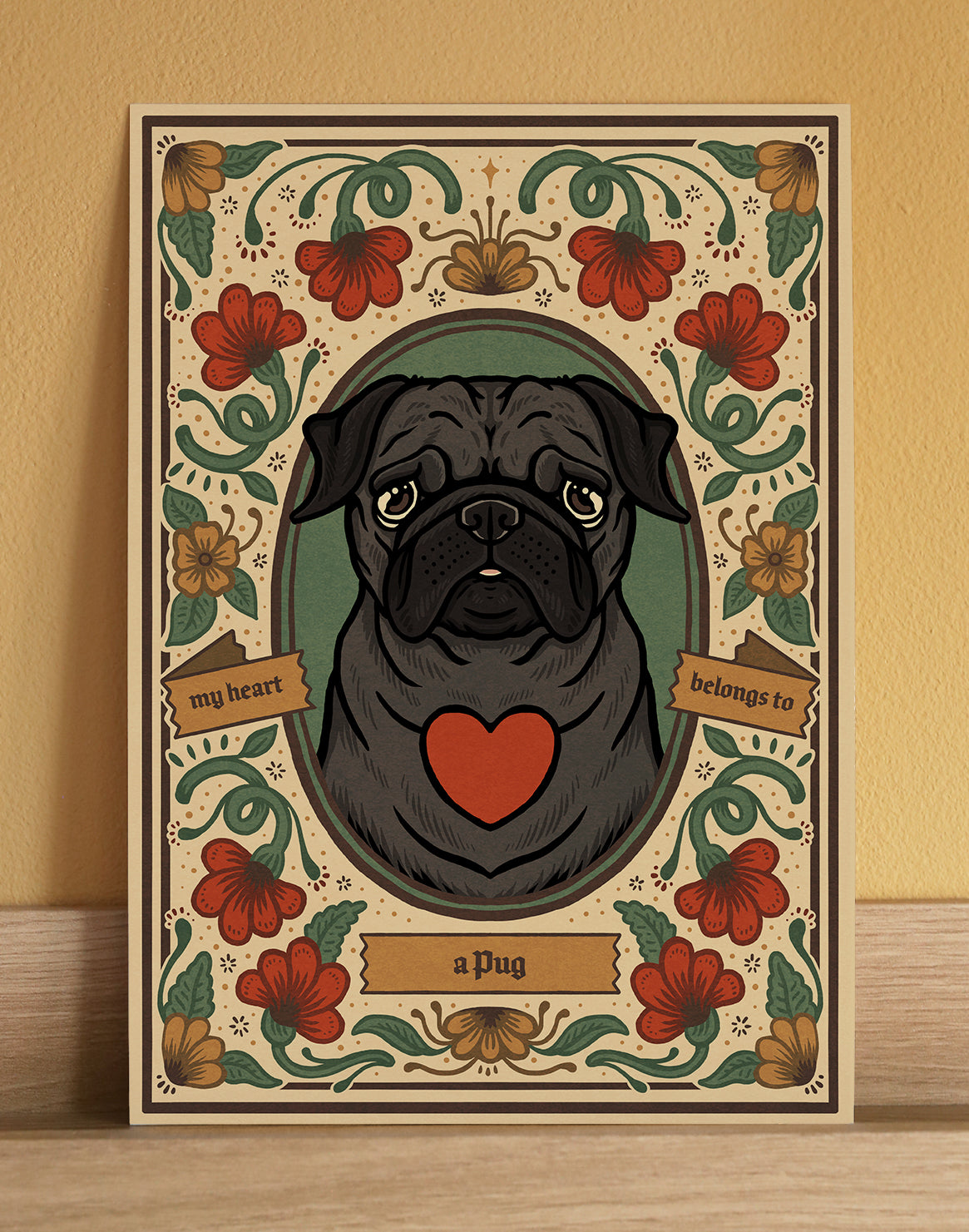 Pug | Fine Art Print | Black