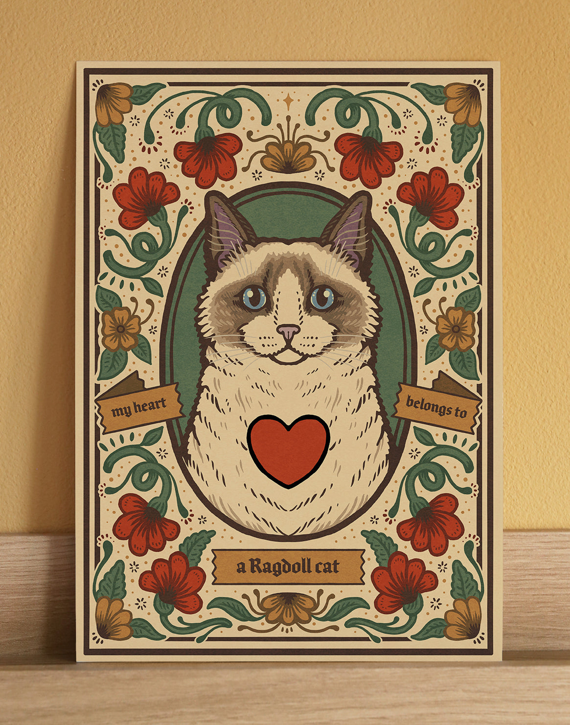 Ragdoll Cat Art Print