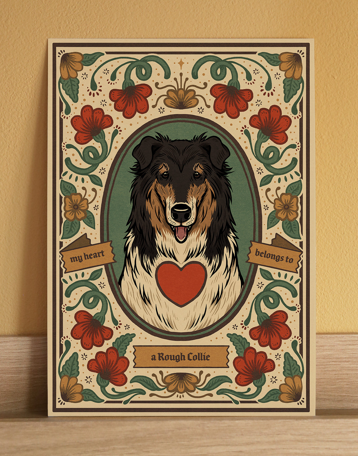 Rough Collie | Fine Art Print | Tri-Colour