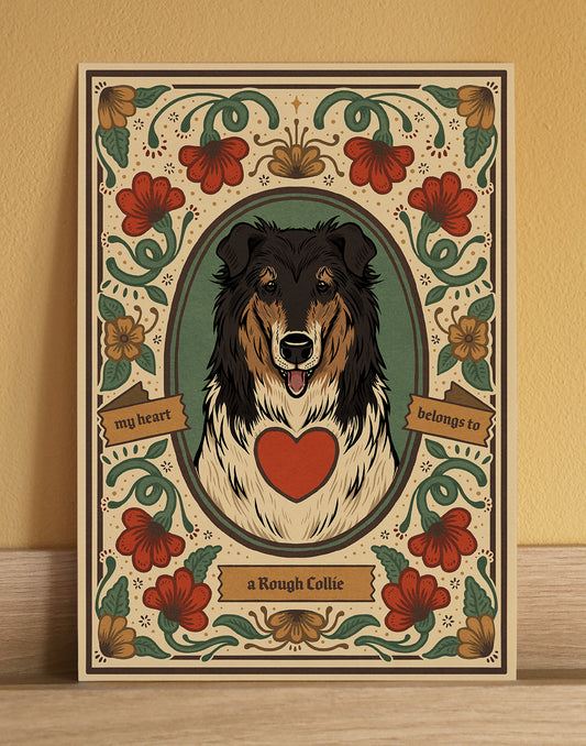 Rough Collie | Fine Art Print | Tri-Colour