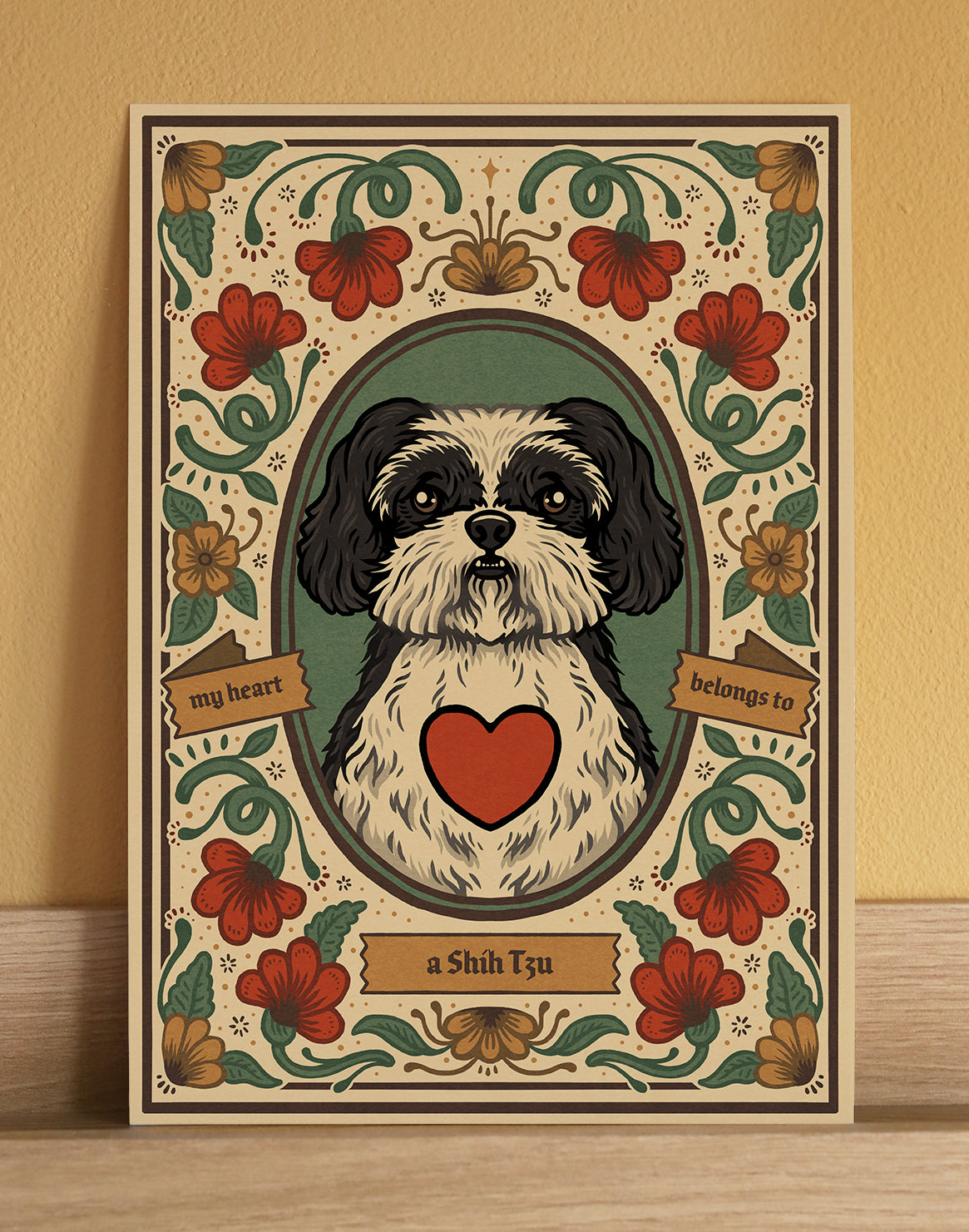 Shih Tzu | Fine Art Print | Black and White