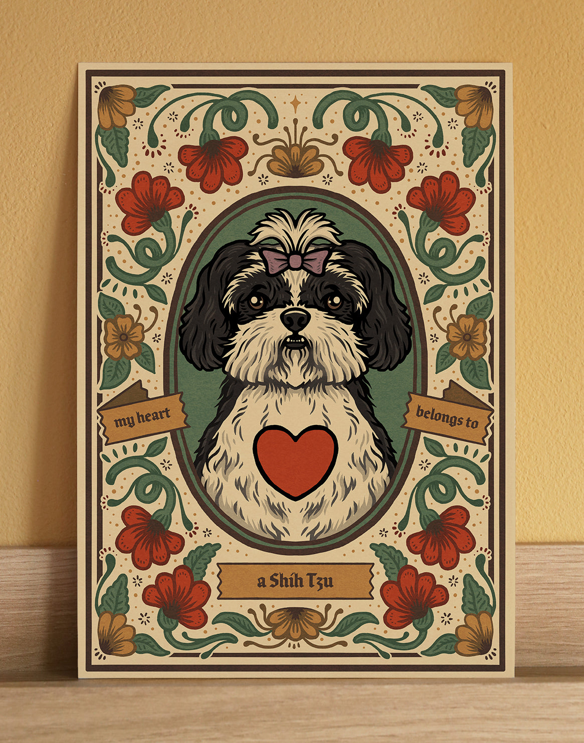 Shih Tzu | Fine Art Print | Black and White