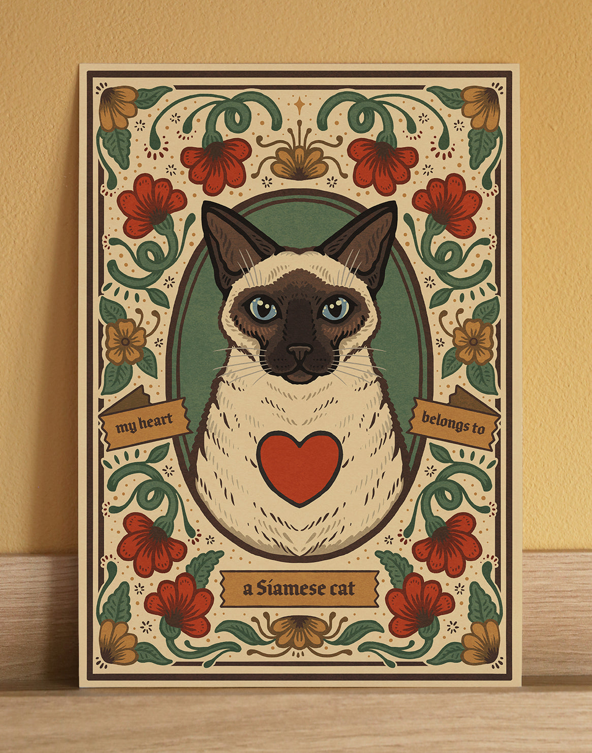 Siamese Cat Art Print