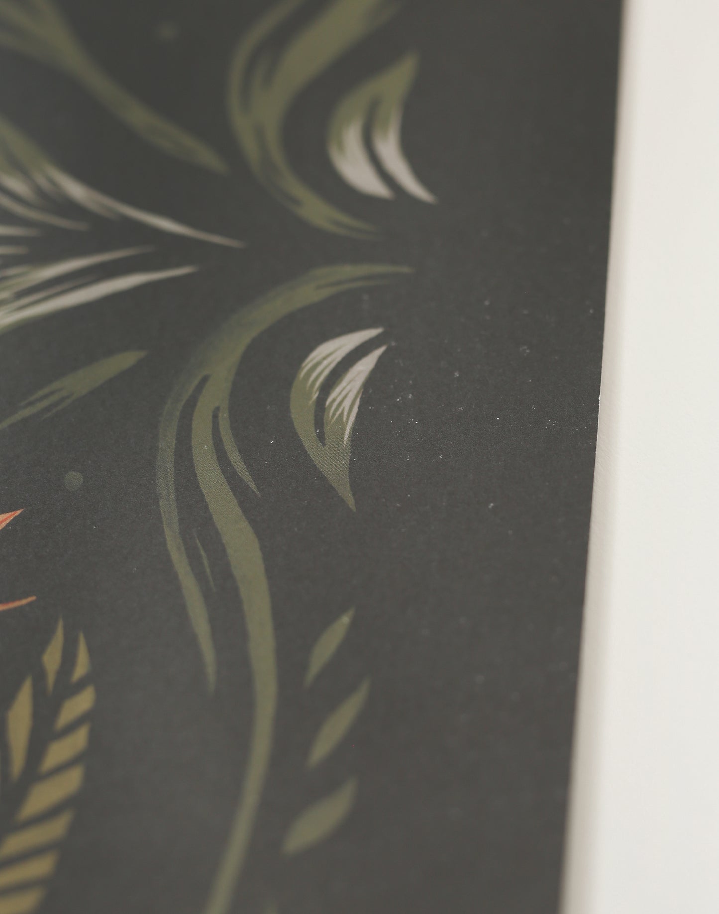 Squirrel with Foliage Art Print | Damaged