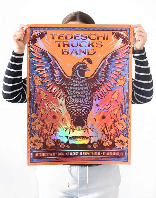 Tedeschi Trucks Band | Gig Poster - St.Augustine, FL | Officially Licensed