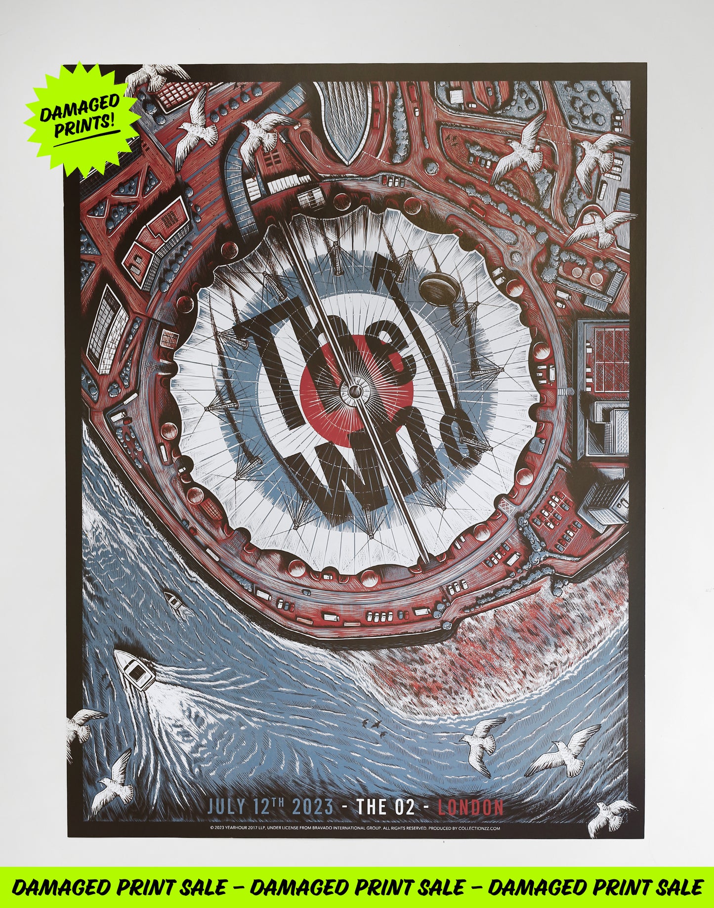 The Who | Officially Licenced | 2023 London - The O2 | Damaged