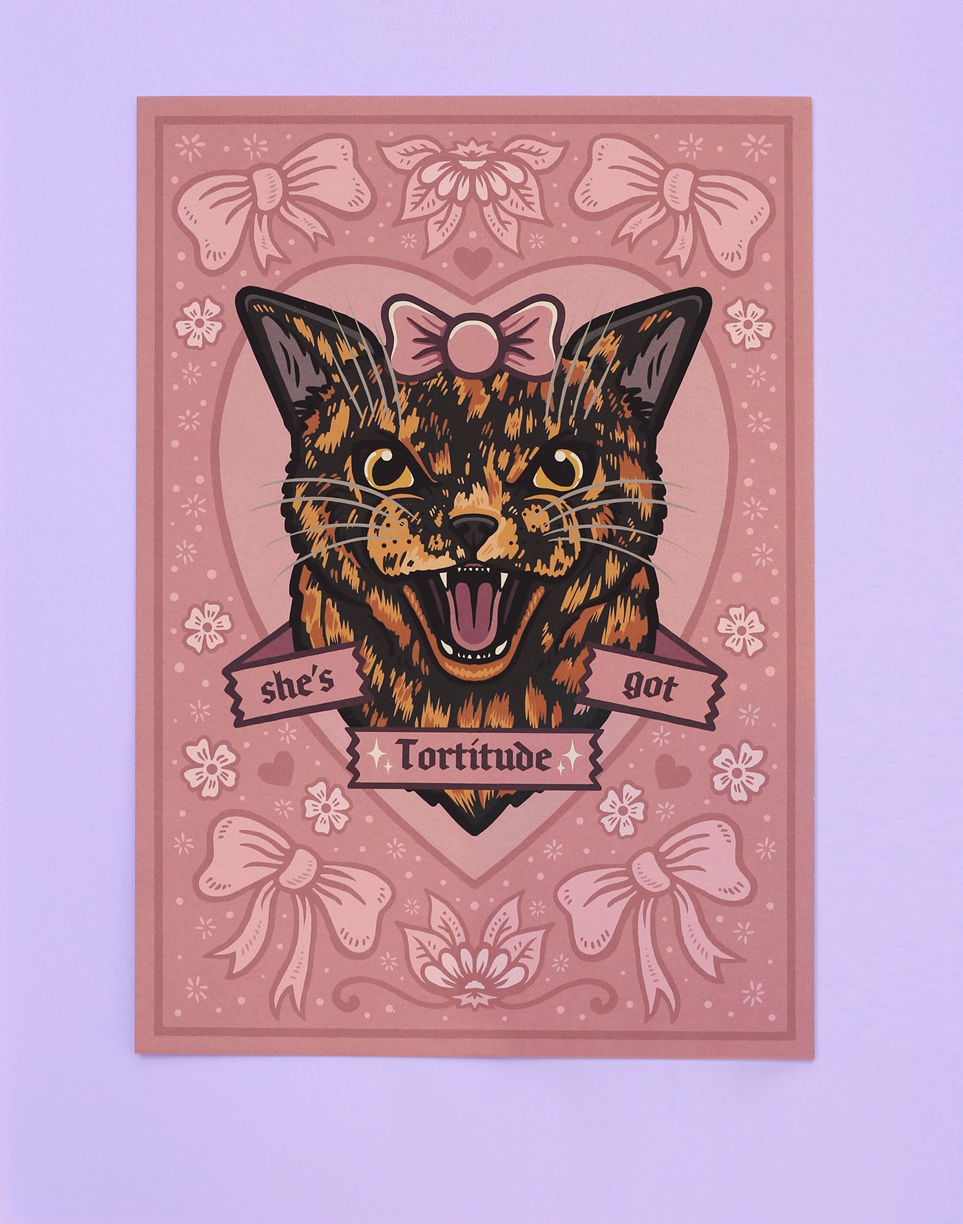 She's Got Tortitude | Tortoiseshell Cat | Fine Art Print