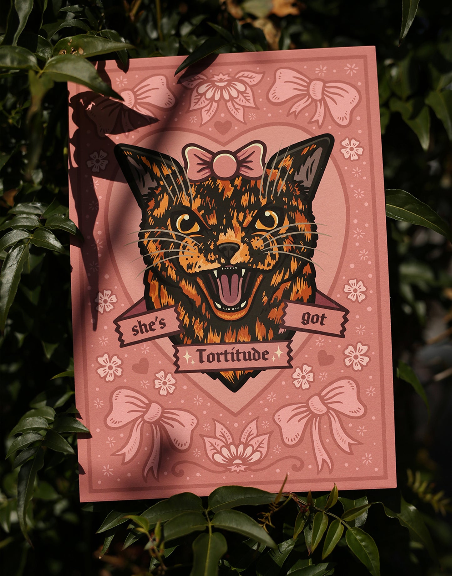 She's Got Tortitude | Tortoiseshell Cat | Fine Art Print