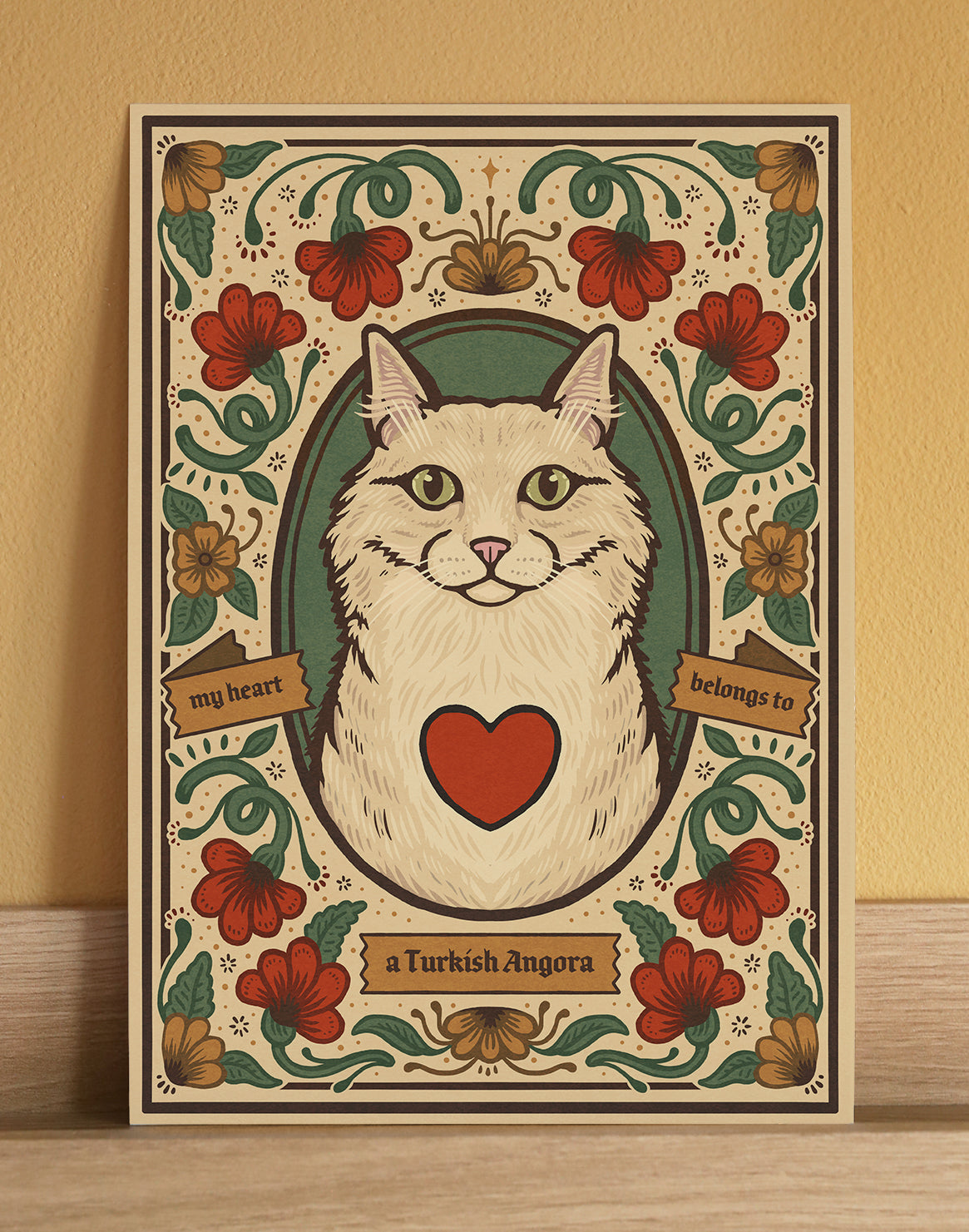 Turkish Angora | Cat Art Print