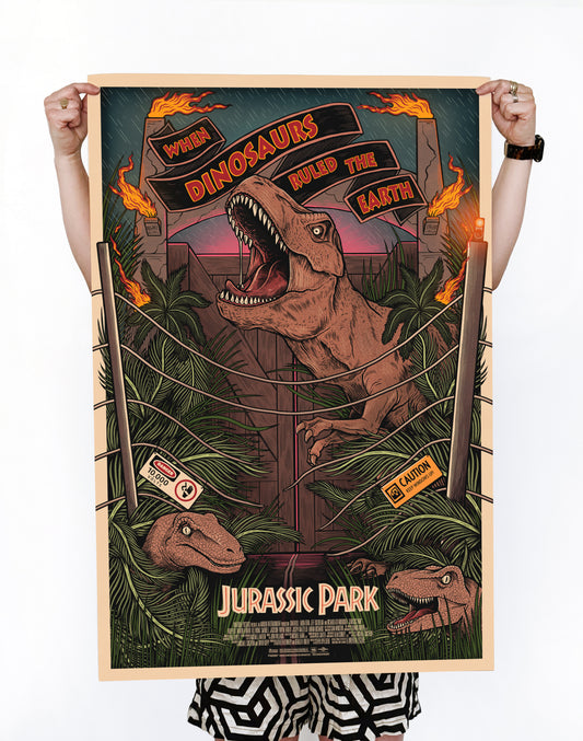 Jurassic Park Movie Poster | Officially Licensed